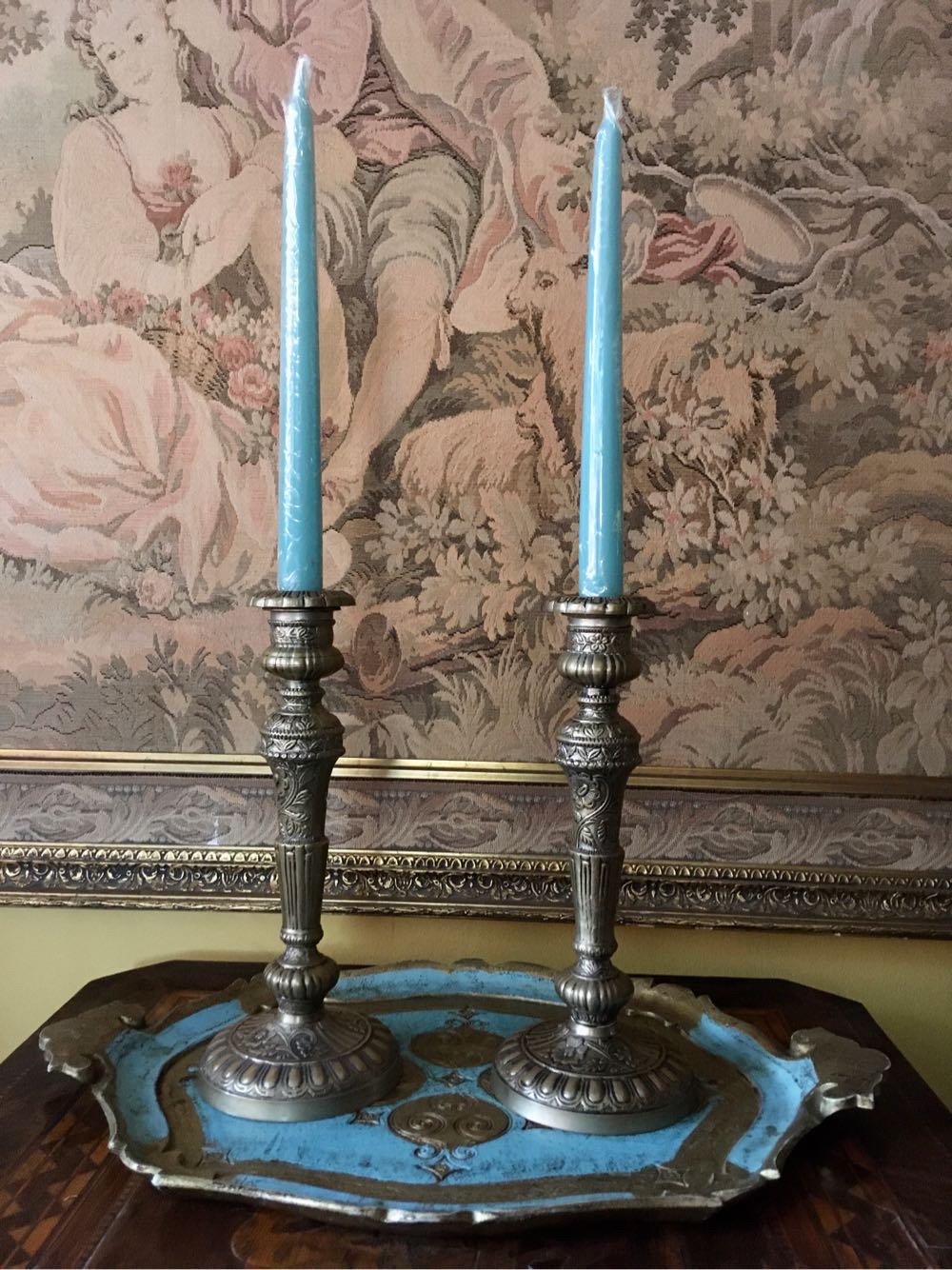 Candlesticks & Candle Snuffers Vintage decorative candlesticks with