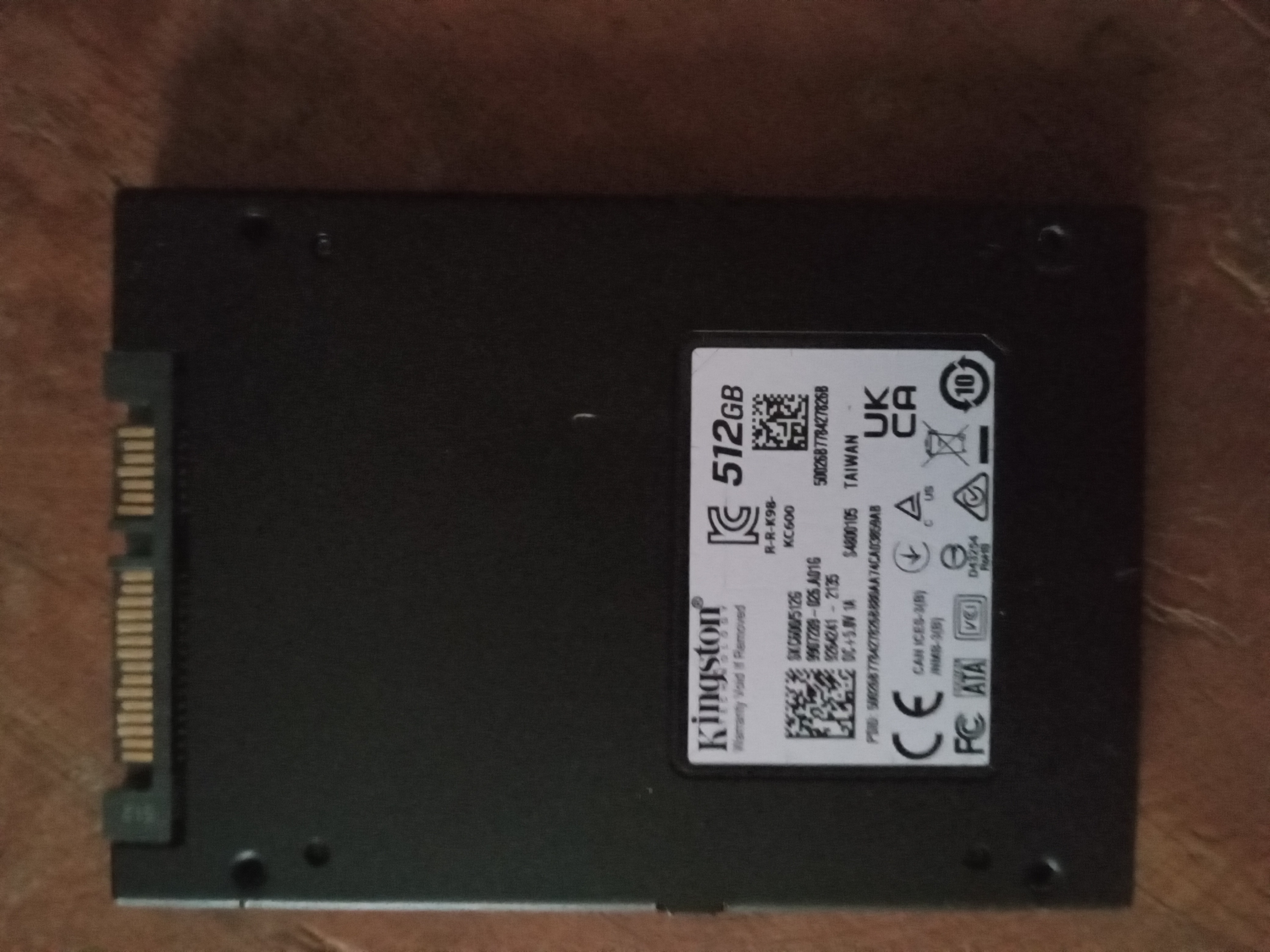 Solid State Drives - Kingston 512GB SSD was sold for R500.00 on 27 Sep ...