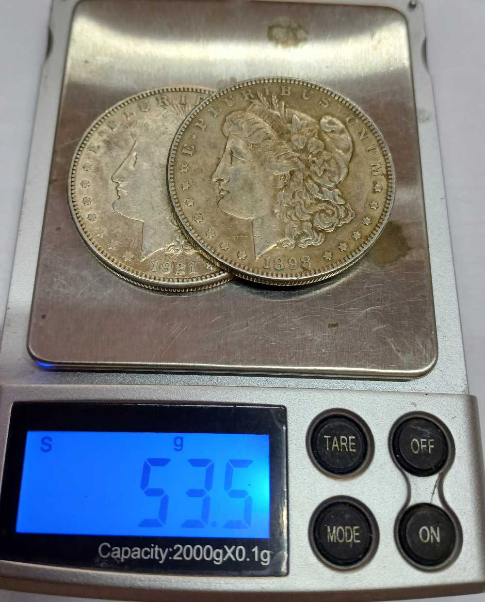 Stationery 2x 1921 90 SilverUSA Dollars still good condition for sale in Mossel Bay (ID