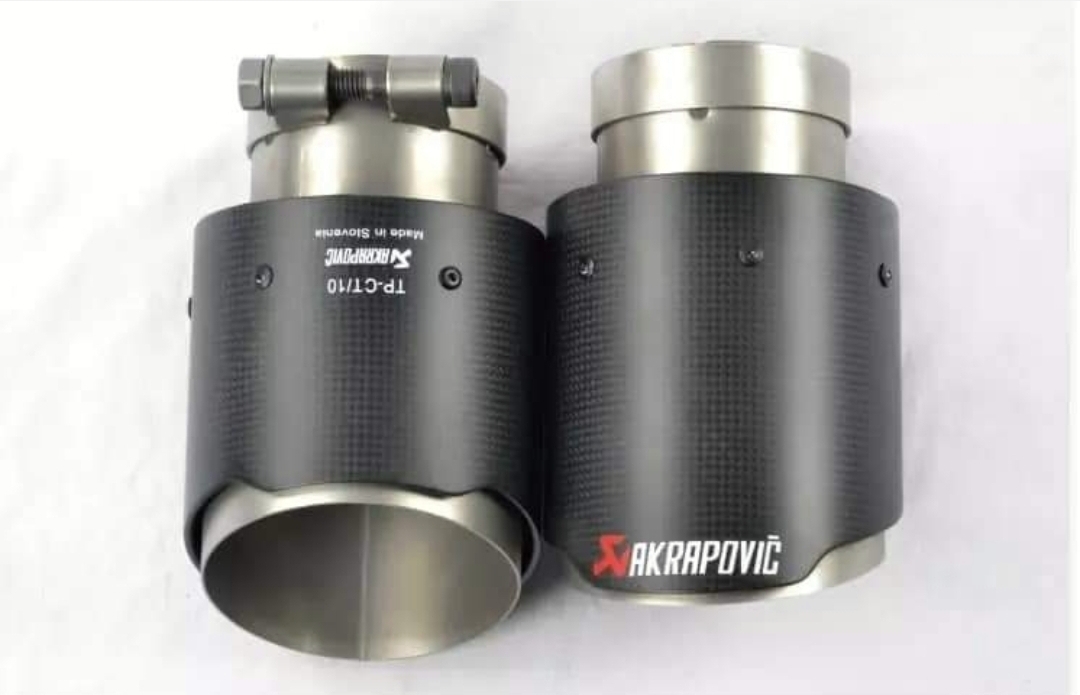 thumbnail image 2 of AO 4" Universal Stainless Steel Exhaust Tips – Sand Blasted Matte, Screw-On (2-Pack) 2 of 6